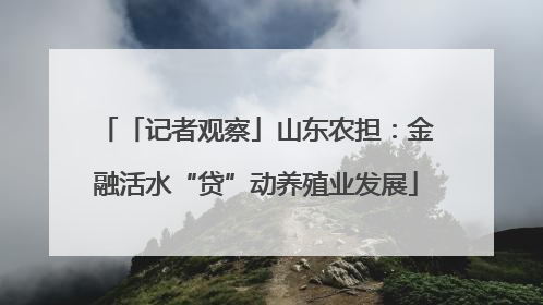 「记者观察」山东农担：金融活水“贷”动养殖业发展