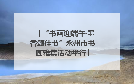 “书画迎端午·墨香颂佳节”永州市书画雅集活动举行