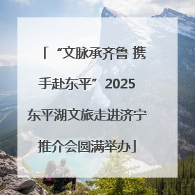 “文脉承齐鲁 携手赴东平”2025东平湖文旅走进济宁推介会圆满举办