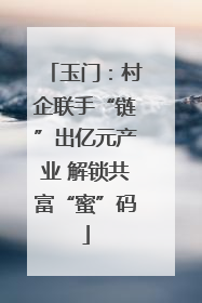 玉门：村企联手“链”出亿元产业 解锁共富“蜜”码