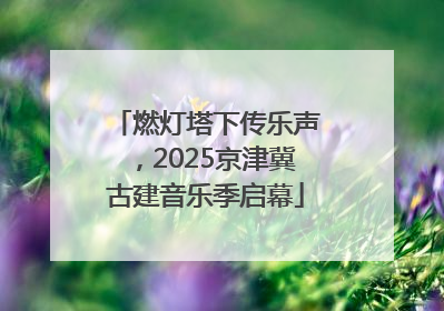 燃灯塔下传乐声，2025京津冀古建音乐季启幕