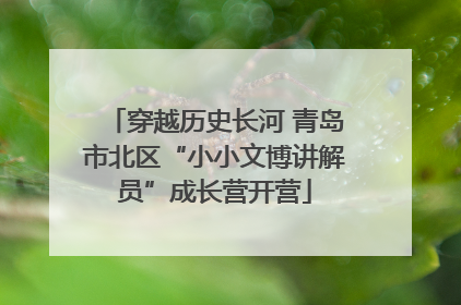 穿越历史长河 青岛市北区“小小文博讲解员”成长营开营