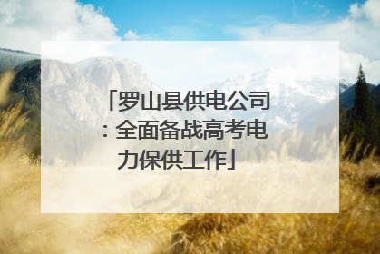 罗山县供电公司：全面备战高考电力保供工作