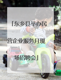 东乡县举办民营企业服务月现场招聘会