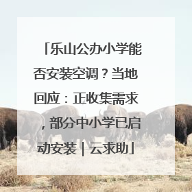 乐山公办小学能否安装空调？当地回应：正收集需求，部分中小学已启动安装｜云求助