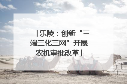 乐陵：创新“三端三化三网”开展农机审批改革