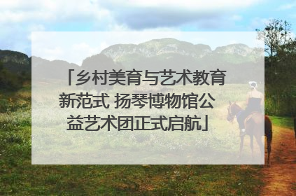 乡村美育与艺术教育新范式 扬琴博物馆公益艺术团正式启航