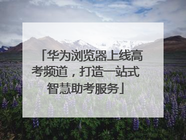 华为浏览器上线高考频道，打造一站式智慧助考服务