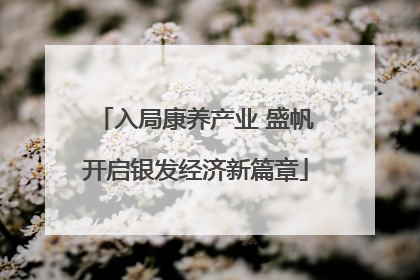 入局康养产业 盛帆开启银发经济新篇章