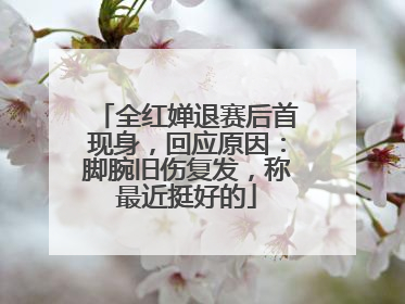 全红婵退赛后首现身，回应原因：脚腕旧伤复发，称最近挺好的