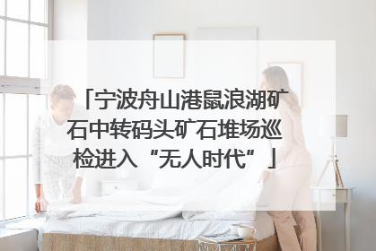 宁波舟山港鼠浪湖矿石中转码头矿石堆场巡检进入“无人时代”
