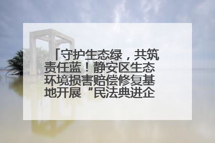 守护生态绿，共筑责任蓝！静安区生态环境损害赔偿修复基地开展“民法典进企业”环保专题活动