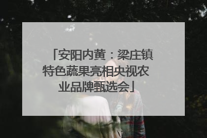 安阳内黄：梁庄镇特色蔬果亮相央视农业品牌甄选会