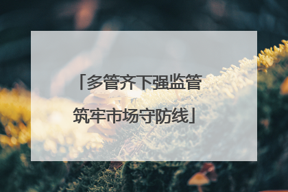 多管齐下强监管 筑牢市场守防线