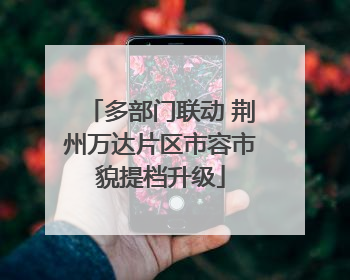多部门联动 荆州万达片区市容市貌提档升级