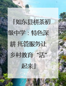 如东县栟茶初级中学：特色深耕 托管服务让乡村教育“活”起来