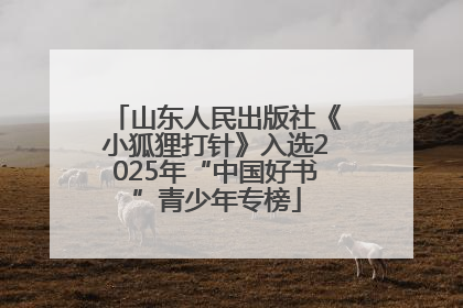 山东人民出版社《小狐狸打针》入选2025年“中国好书”青少年专榜