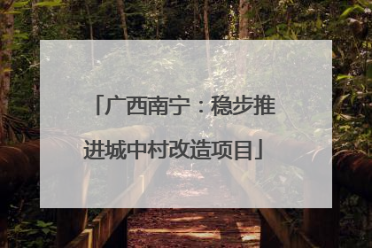 广西南宁：稳步推进城中村改造项目