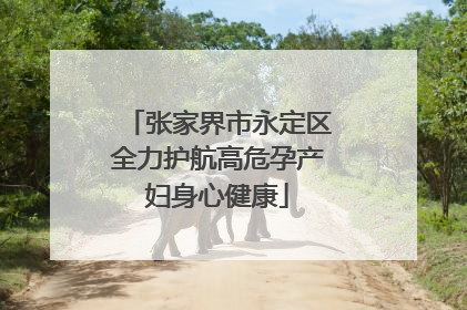 张家界市永定区全力护航高危孕产妇身心健康