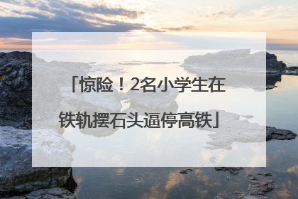 惊险！2名小学生在铁轨摆石头逼停高铁