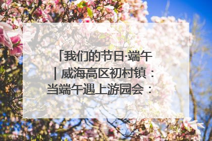 我们的节日·端午｜威海高区初村镇：当端午遇上游园会：来一场“粽”享欢乐的趣味冒险！