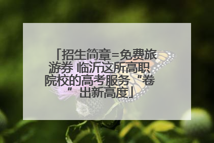 招生简章=免费旅游券 临沂这所高职院校的高考服务“卷”出新高度