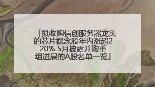 拟收购信创服务器龙头的芯片概念股年内涨超220% 5月披露并购重组进展的A股名单一览