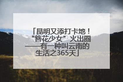 昆明又添打卡地！“簪花少女”火出圈——有一种叫云南的生活之365天