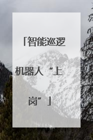 智能巡逻机器人“上岗”