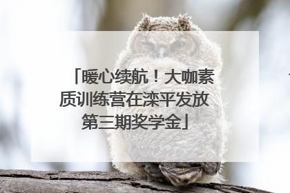 暖心续航！大咖素质训练营在滦平发放第三期奖学金