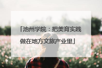 池州学院：把美育实践做在地方文旅产业里