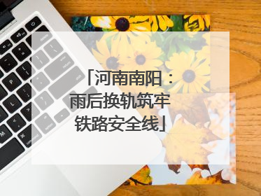 河南南阳：雨后换轨筑牢铁路安全线