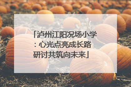 泸州江阳况场小学：心光点亮成长路 研讨共筑向未来