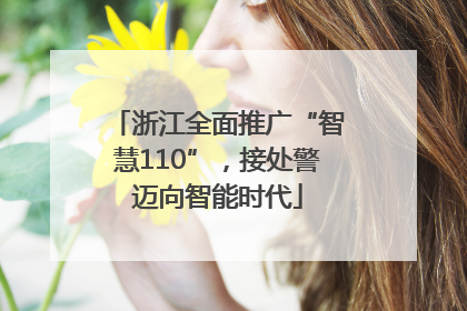 浙江全面推广“智慧110”，接处警迈向智能时代