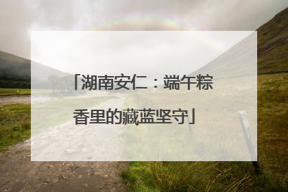 湖南安仁：端午粽香里的藏蓝坚守