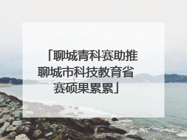 聊城青科赛助推聊城市科技教育省赛硕果累累