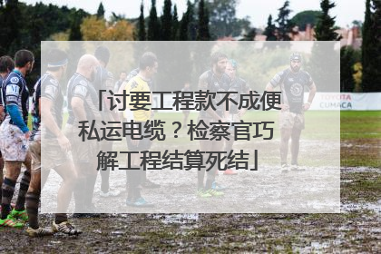 讨要工程款不成便私运电缆？检察官巧解工程结算死结