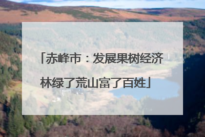 赤峰市：发展果树经济林绿了荒山富了百姓