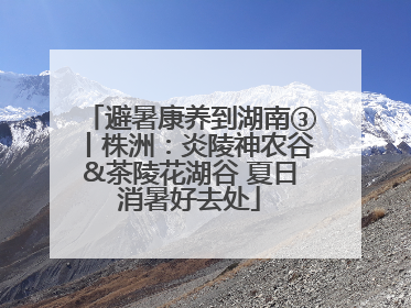 避暑康养到湖南③丨株洲：炎陵神农谷&茶陵花湖谷 夏日消暑好去处