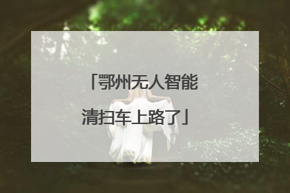 鄂州无人智能清扫车上路了