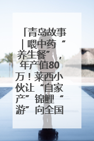 青岛故事｜喂中药“养生餐”，年产值80万！莱西小伙让“自家产”锦鲤“游”向全国