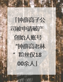 钟薛高子公司被申请破产 创始人账号“钟薛高老林”粉丝仅1800余人