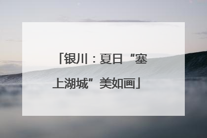 银川：夏日“塞上湖城”美如画
