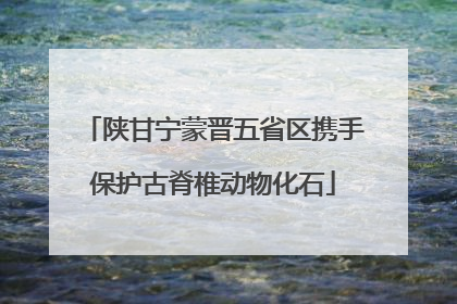 陕甘宁蒙晋五省区携手保护古脊椎动物化石