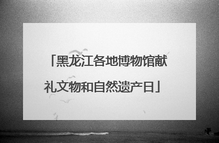 黑龙江各地博物馆献礼文物和自然遗产日