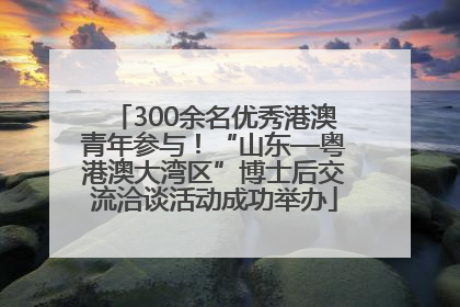 300余名优秀港澳青年参与！“山东—粤港澳大湾区”博士后交流洽谈活动成功举办